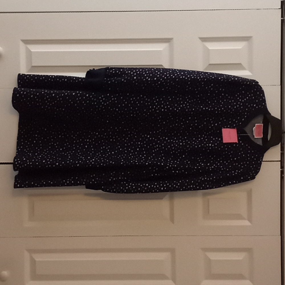 Kate Spade Lips Crepe Dress Size 10 Navy